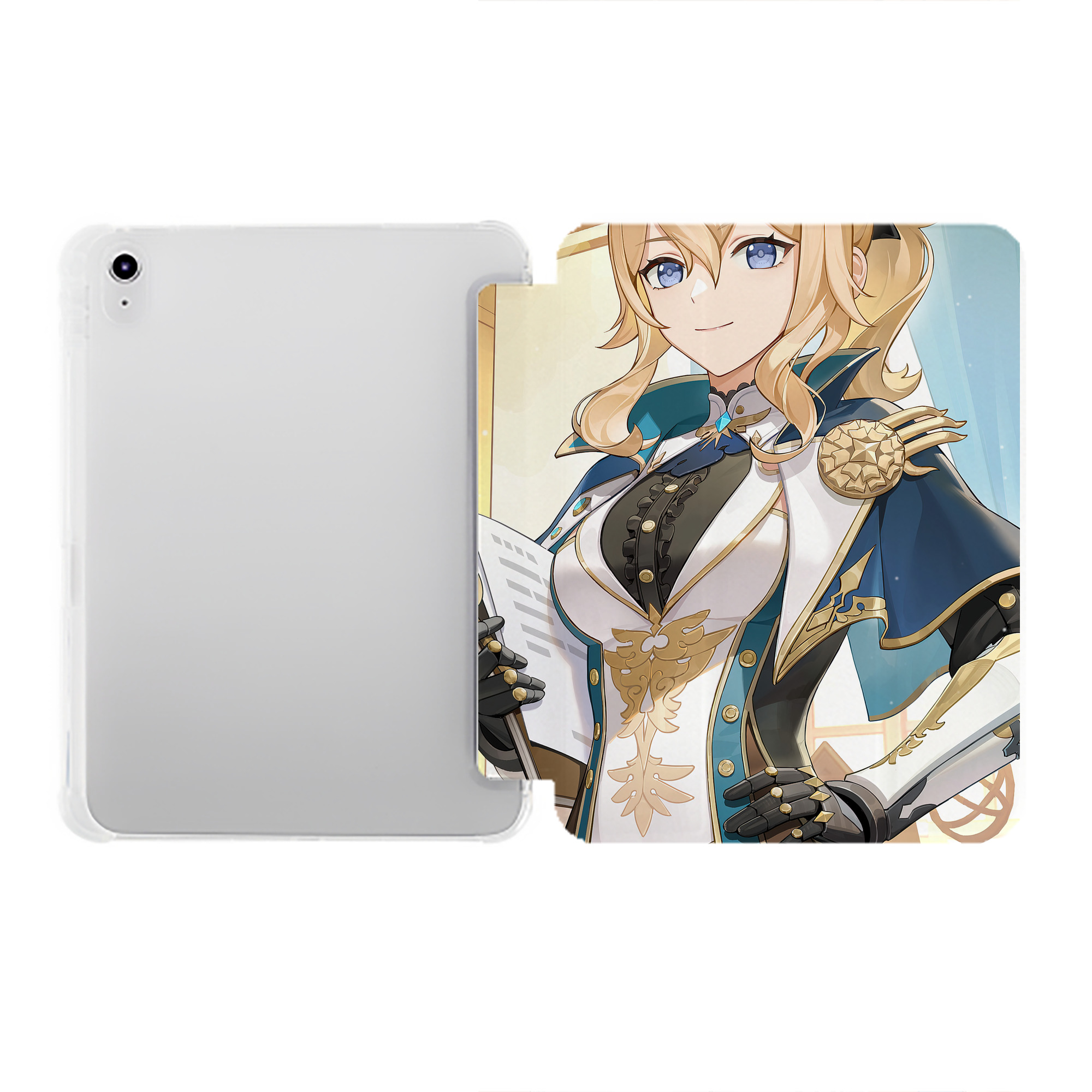 げんし神 genshin IPad ケース ペン収納付き 三つ折りスタンド PUレザー×シリコン 対応機種9.5/10.5/10.9インチ
